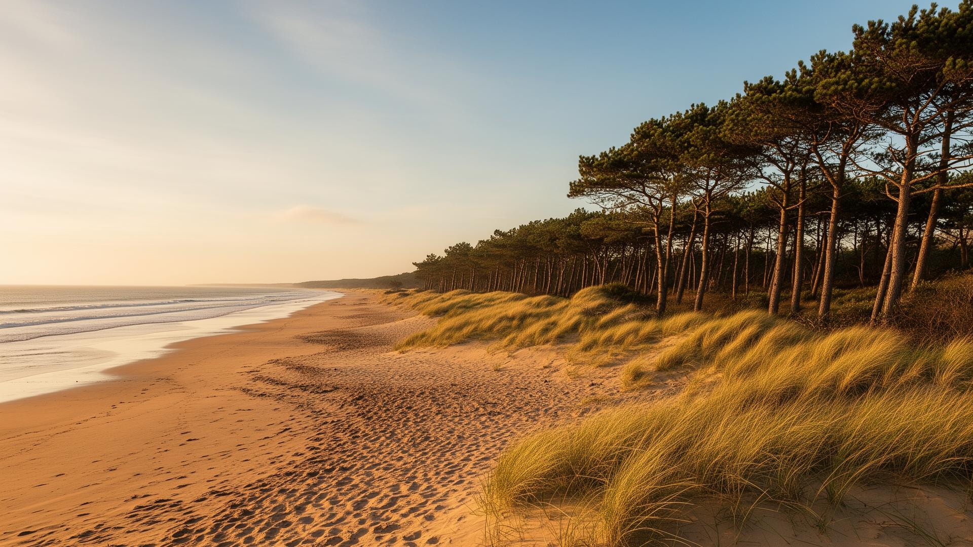 Formby coastline with pine trees and sand dunes — D2 Joinery fire doors and renovations in Formby